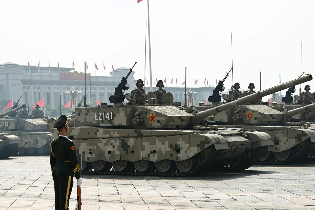 CHINA-BEIJING-V-DAY-GATHERING-PREPARATIONS