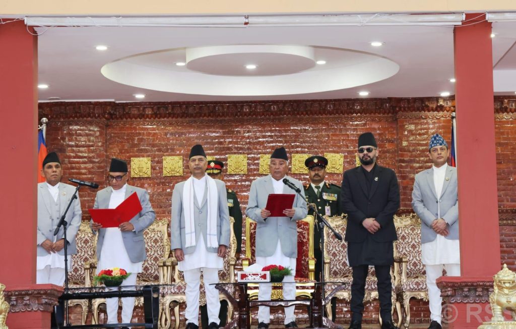 Newly appointed Chief Justice Dr Sharma takes oath