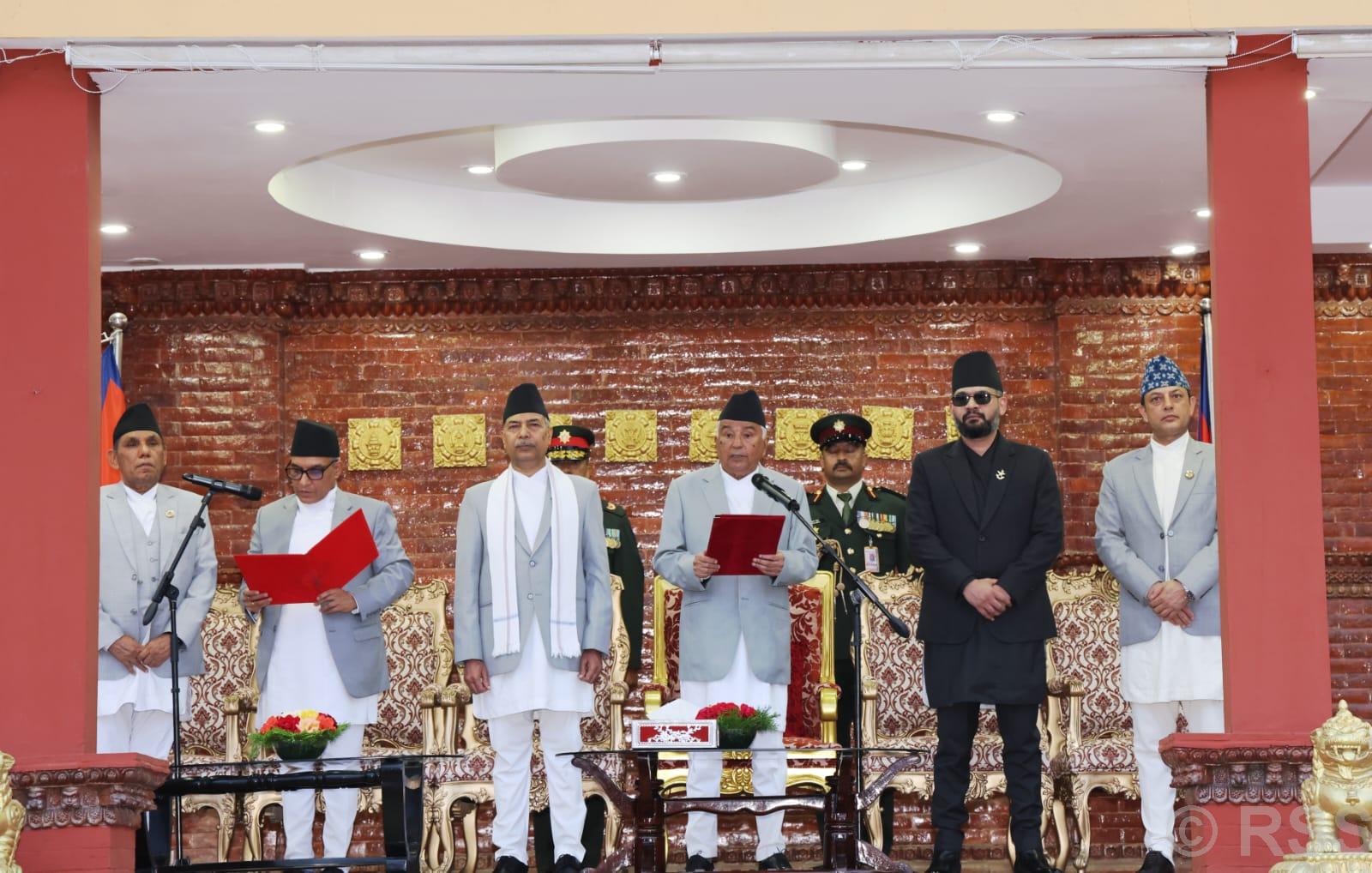 Newly appointed Chief Justice Dr Sharma takes oath